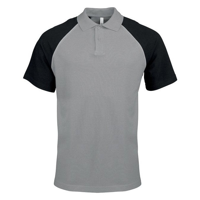 Kariban Contrast Polo Shirt 100% Cotton PiquÃ© Ribbed Collar Raglan Sleeves