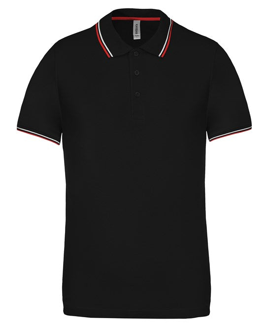 Kariban Short Sleeve Polo Shirt 100% Cotton PiquÃ© Contrast Tipping Oeko-Tex