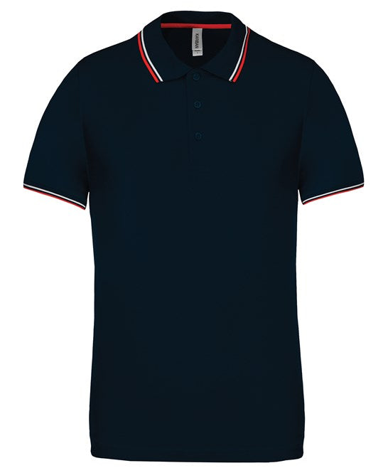Kariban Short Sleeve Polo Shirt 100% Cotton PiquÃ© Contrast Tipping Oeko-Tex