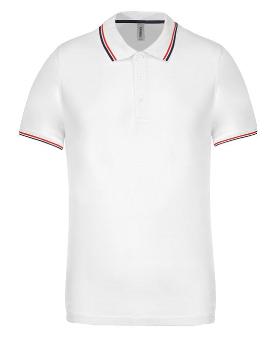 Kariban Short Sleeve Polo Shirt 100% Cotton PiquÃ© Contrast Tipping Oeko-Tex
