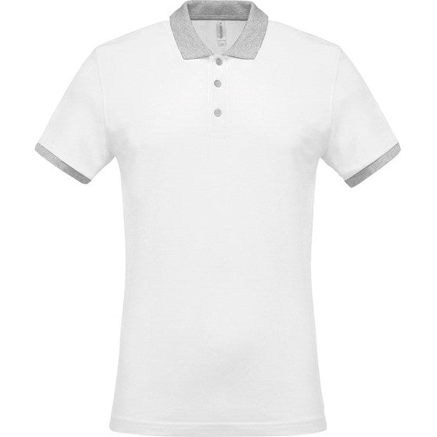 Kariban Two-Tone PiquÃ© Polo Shirt 100% Cotton Contrasting Neck & Cuffs