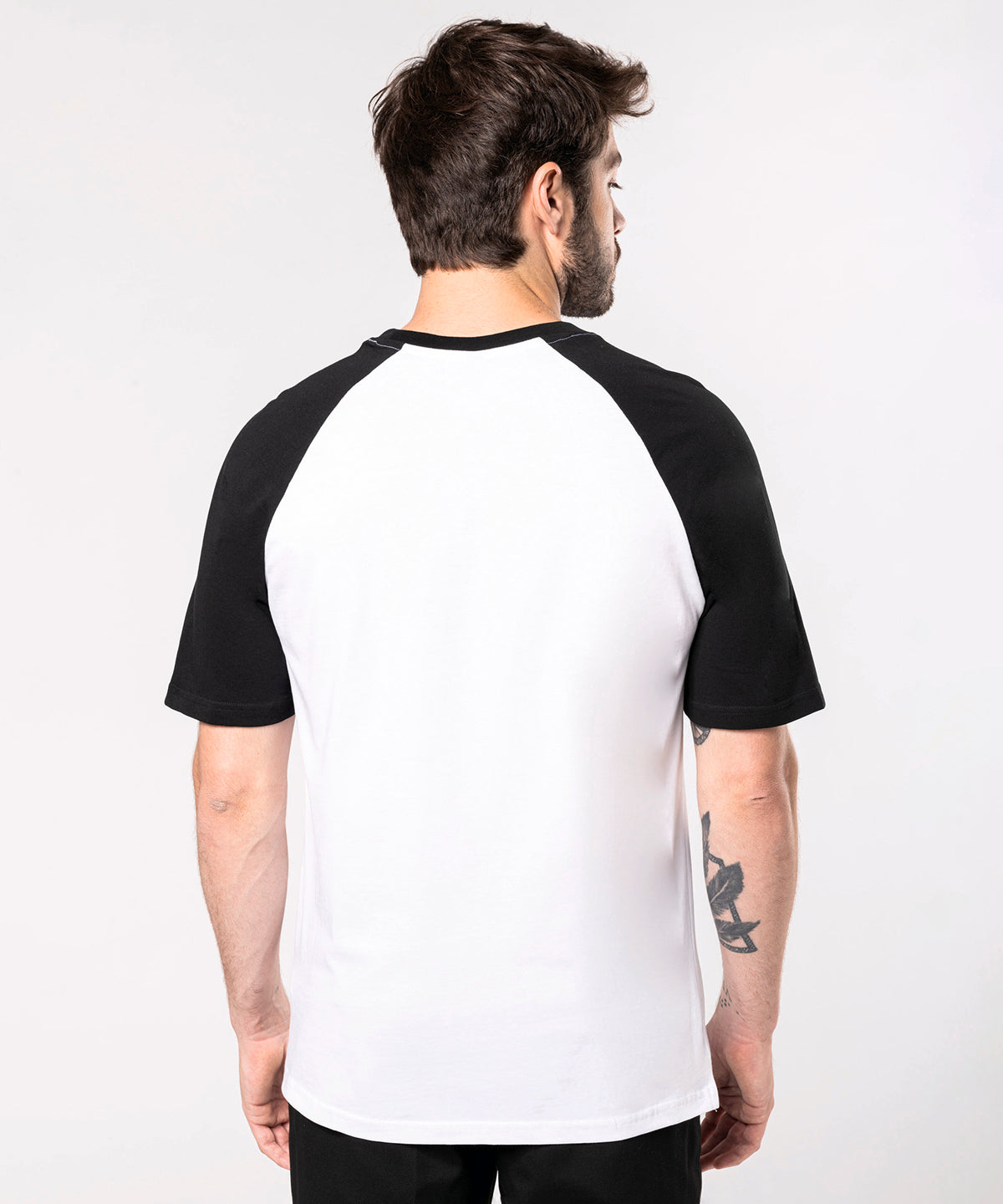 Kariban Two-Tone Baseball T-Shirt 100% Cotton Contrast Sleeves Side Vents