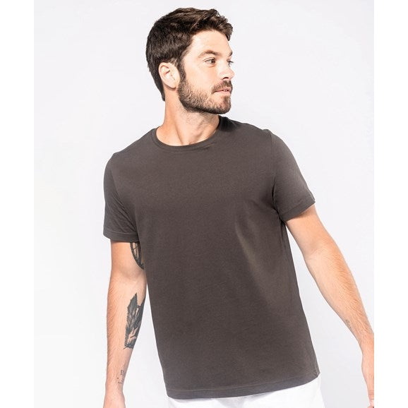 Kariban Short-Sleeved Crew Neck T-Shirt 100% Cotton Enzyme Washed Slim Fit