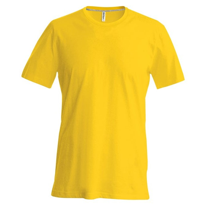 Kariban Short-Sleeved Crew Neck T-Shirt 100% Cotton Enzyme Washed Slim Fit