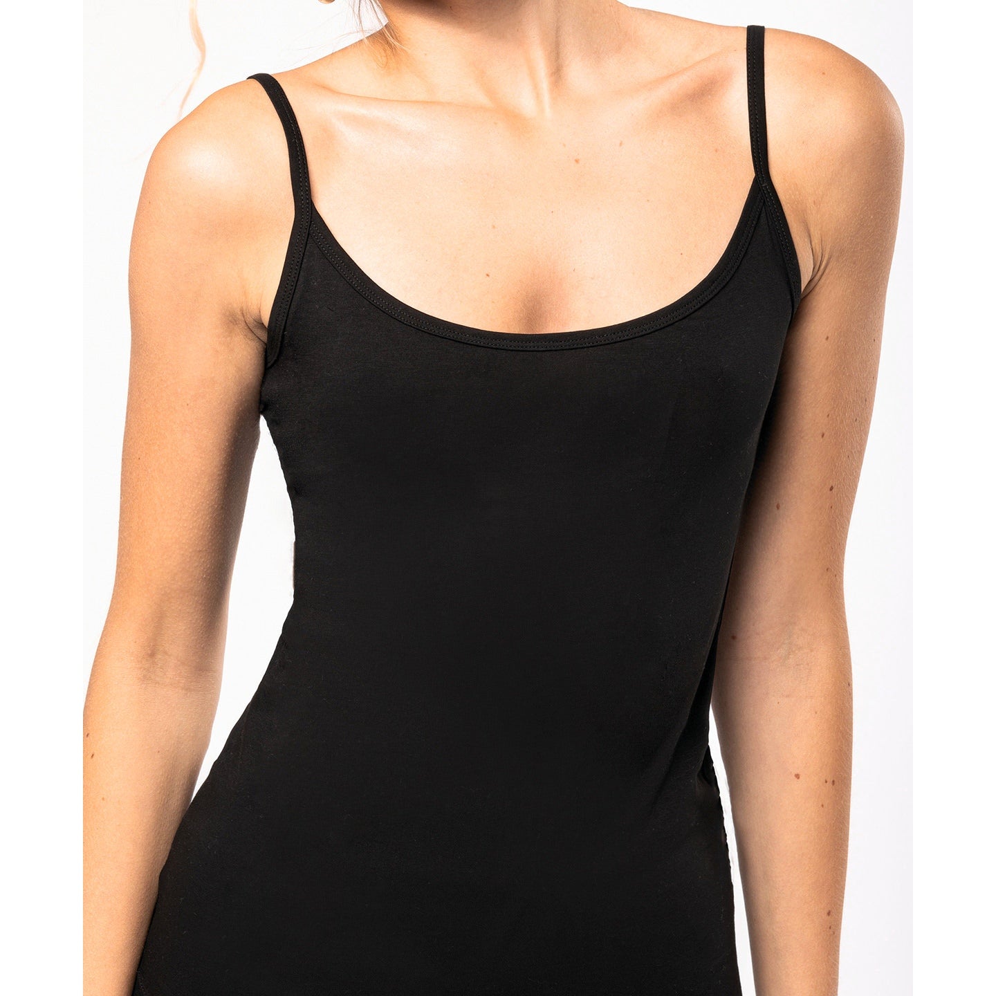 Kariban Ladies Strappy Tank Top 95% Cotton Jersey Knit Fine Straps Oeko-Tex