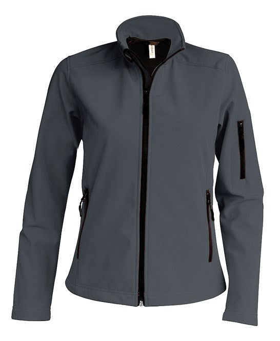 Kariban Ladies Softshell Jacket Breathable Water-Resistant Microfleece L-XL