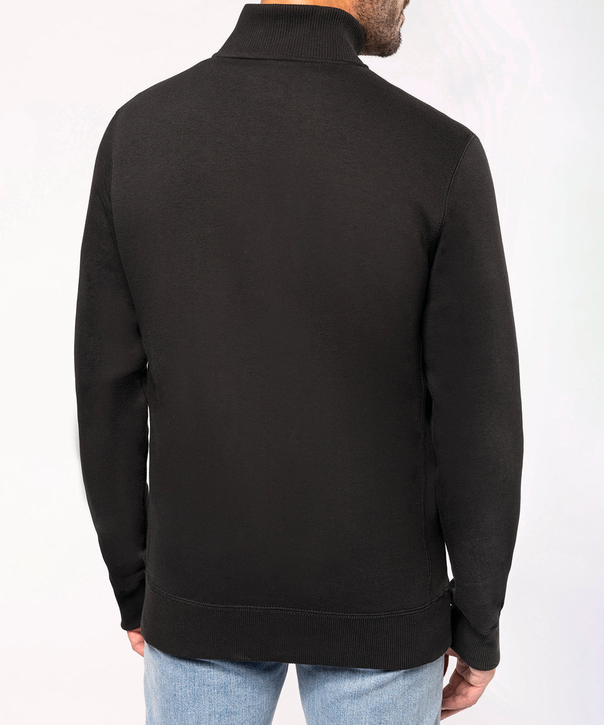 Kariban Men's Full Zip Sweat Jacket Fitted Cotton Blend with Pockets