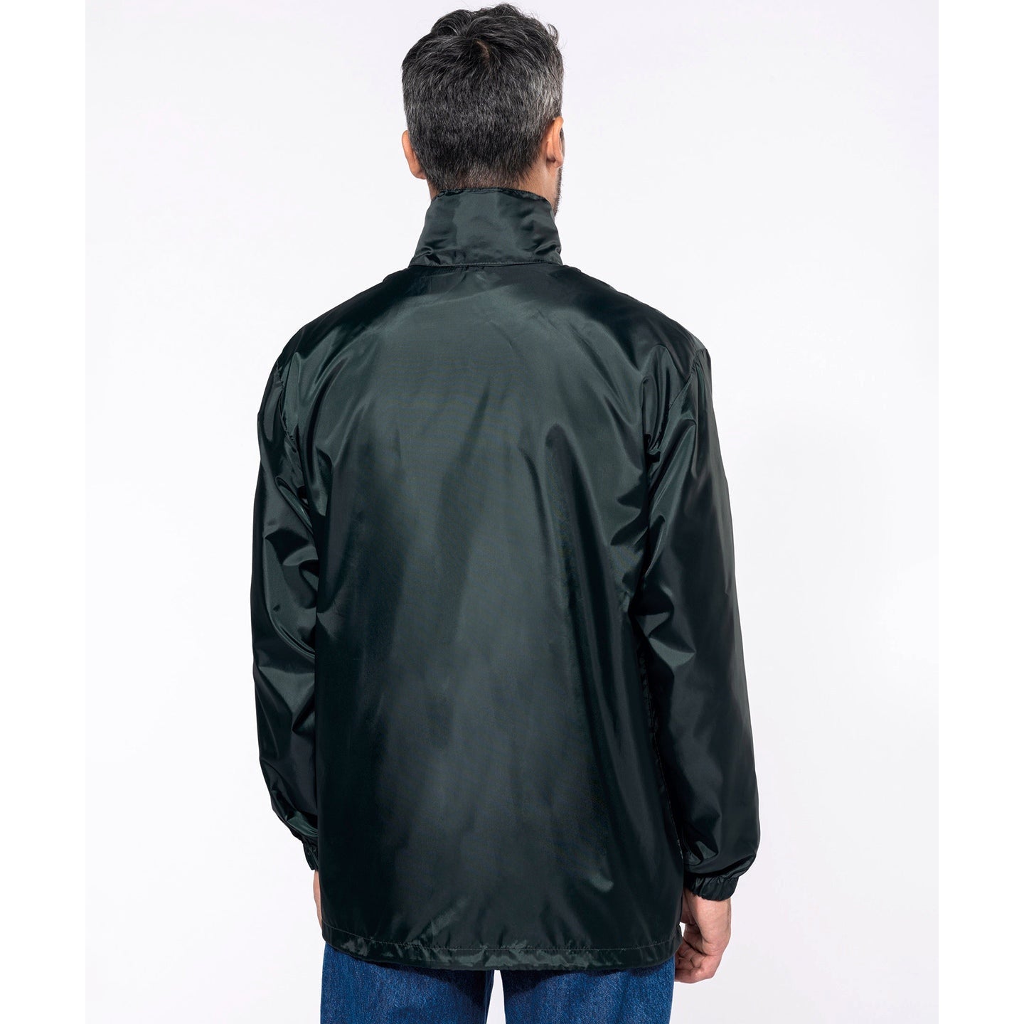 Kariban Windbreaker Jacket with Concealed Hood and Zipped Pockets, 100% Poly