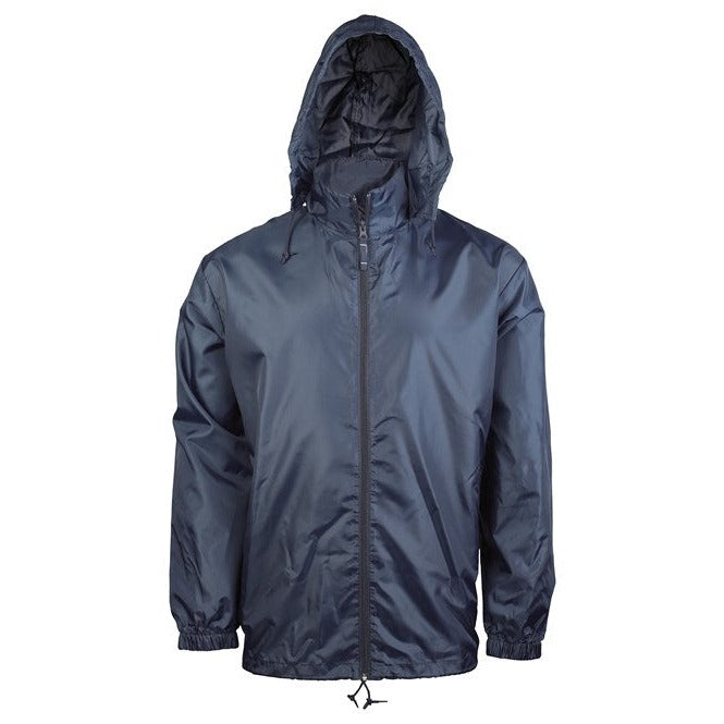 Kariban Windbreaker Jacket with Concealed Hood and Zipped Pockets, 100% Poly