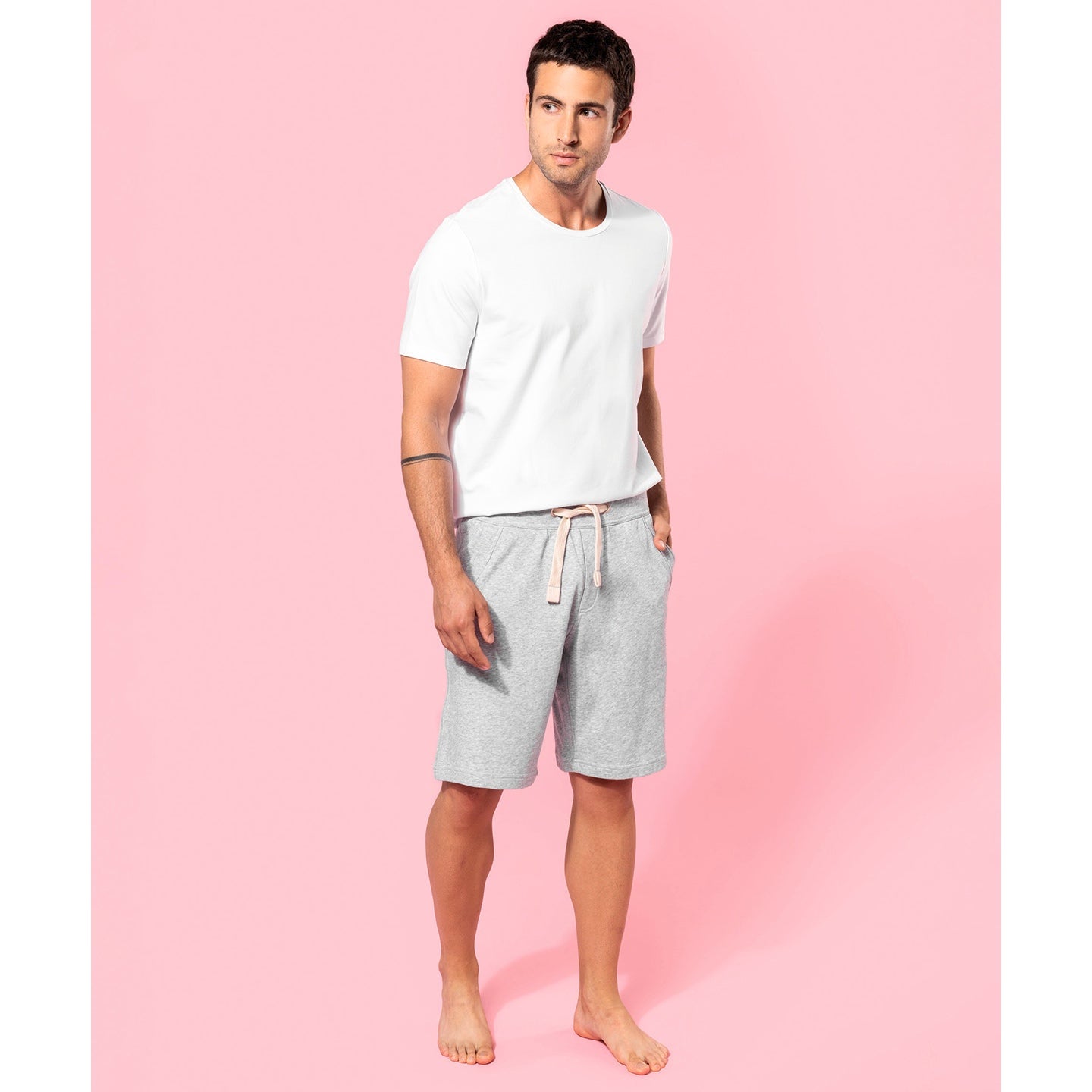 Kariban Unisex French Terry Bermuda Shorts with Drawcord and Pockets