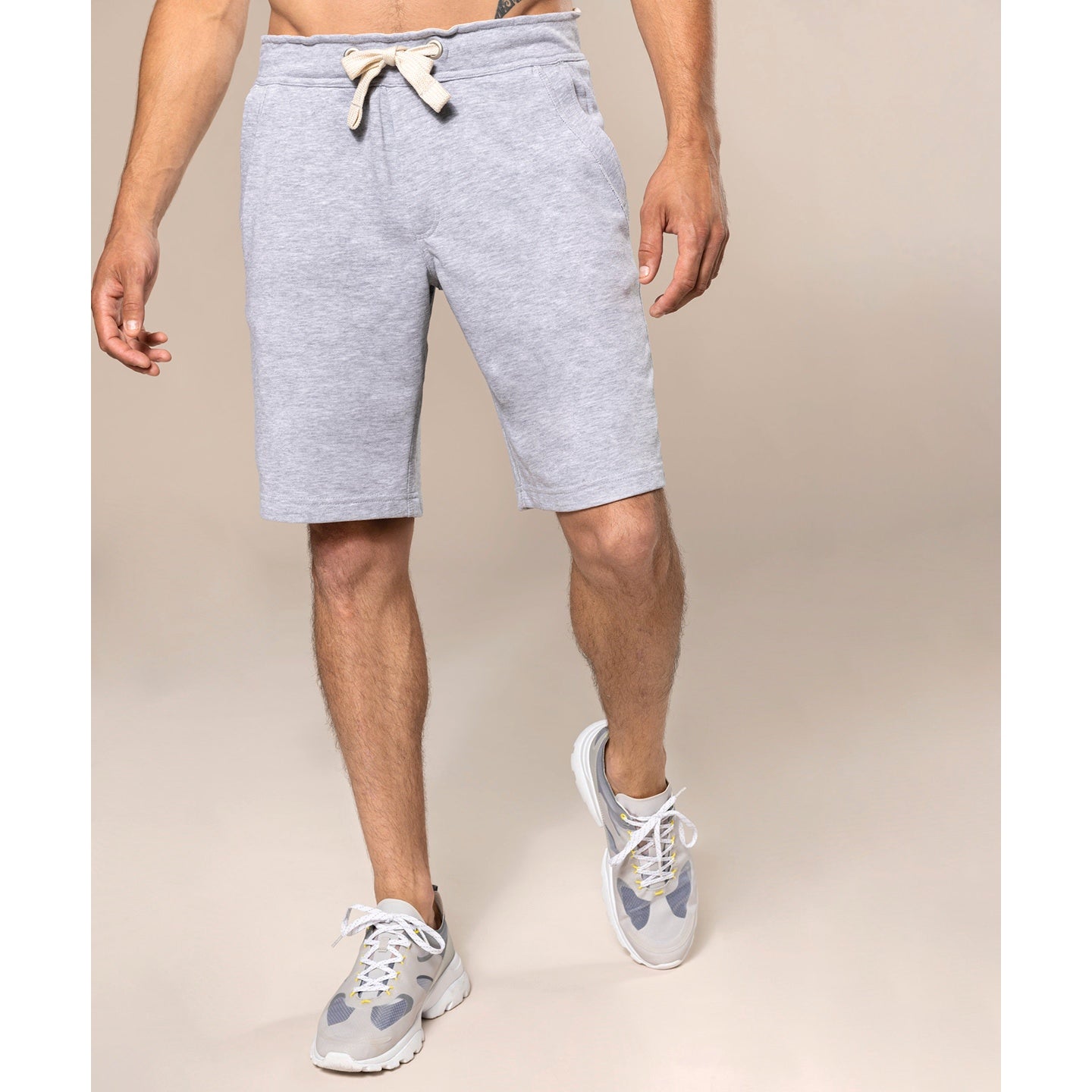 Kariban Unisex French Terry Bermuda Shorts with Drawcord and Pockets