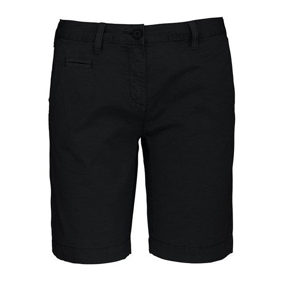 Kariban Ladies Washed Effect Bermuda Shorts 100% Cotton Comfort Fit