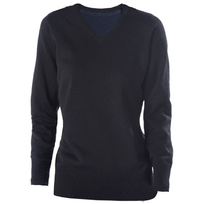 Kariban Ladies V-Neck Jumper 50% Cotton 50% Acrylic Shaped Style BSCI Certified