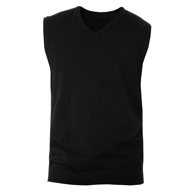 Kariban Men's Sleeveless V-Neck Jumper 50% Cotton Fitted Style BSCI Certified