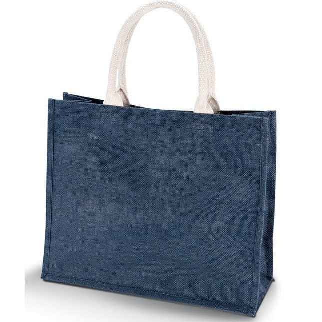 Kimood Jute Beach Bag with Cotton Handles and Tear Release Closure 42x36cm