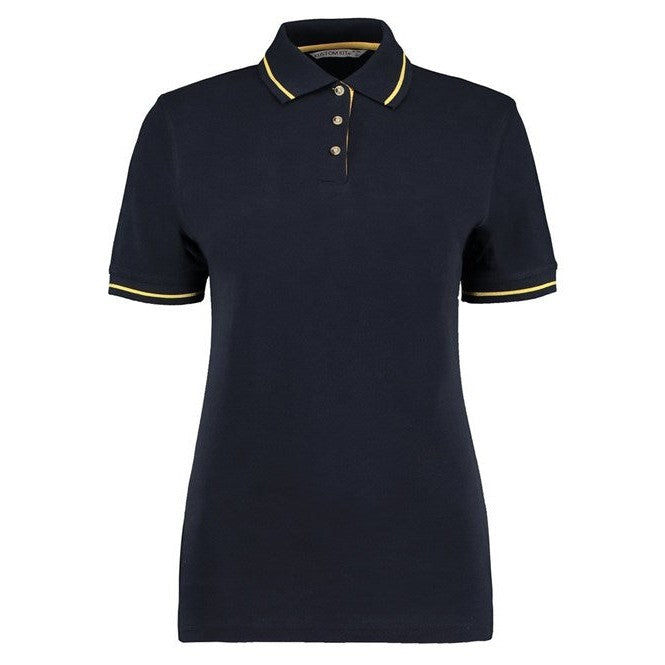 Kustom Kit Women's St Mellion Polo Classic Fit 100% Cotton Contrast Tipping