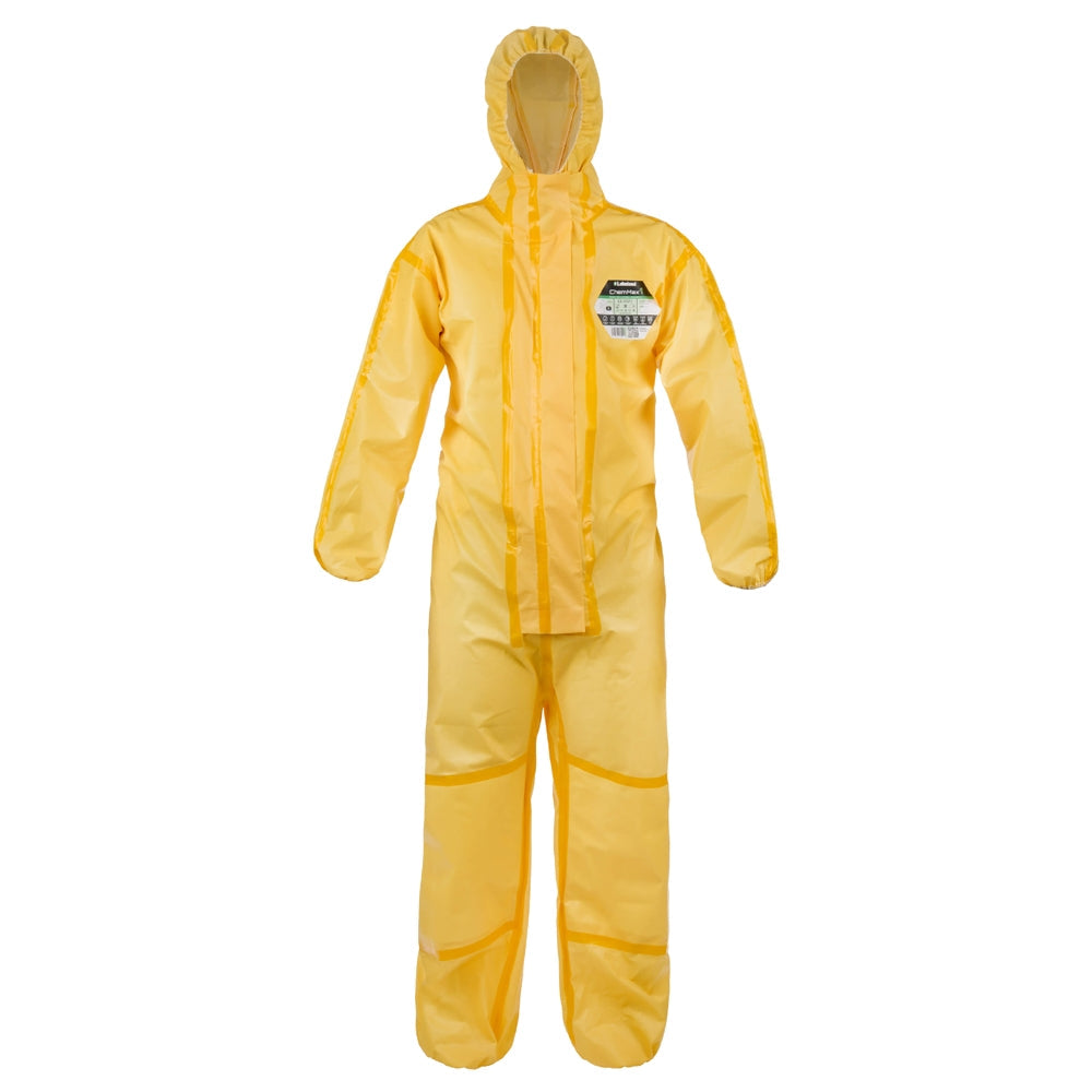 Lakeland ChemMAX 1 Yellow Coverall Type 3 & 4 Chemical Protection Lightweight