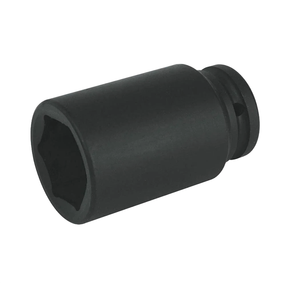 King Dick 3/4" Whitworth Impact Socket 6Pt EN24 Steel Black Finish Safety Pin