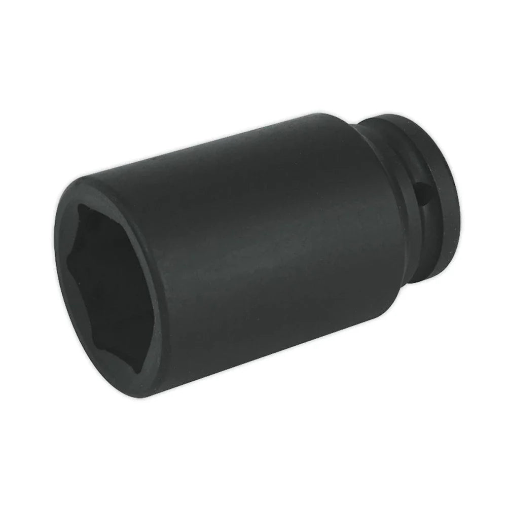 King Dick 3/4" Whitworth Impact Socket 6Pt EN24 Steel Black Finish Safety Pin