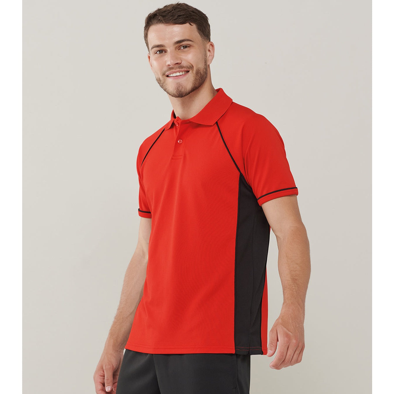 Finden & Hales CoolPlus Performance Polo Shirt with Contrast Panels and Piping