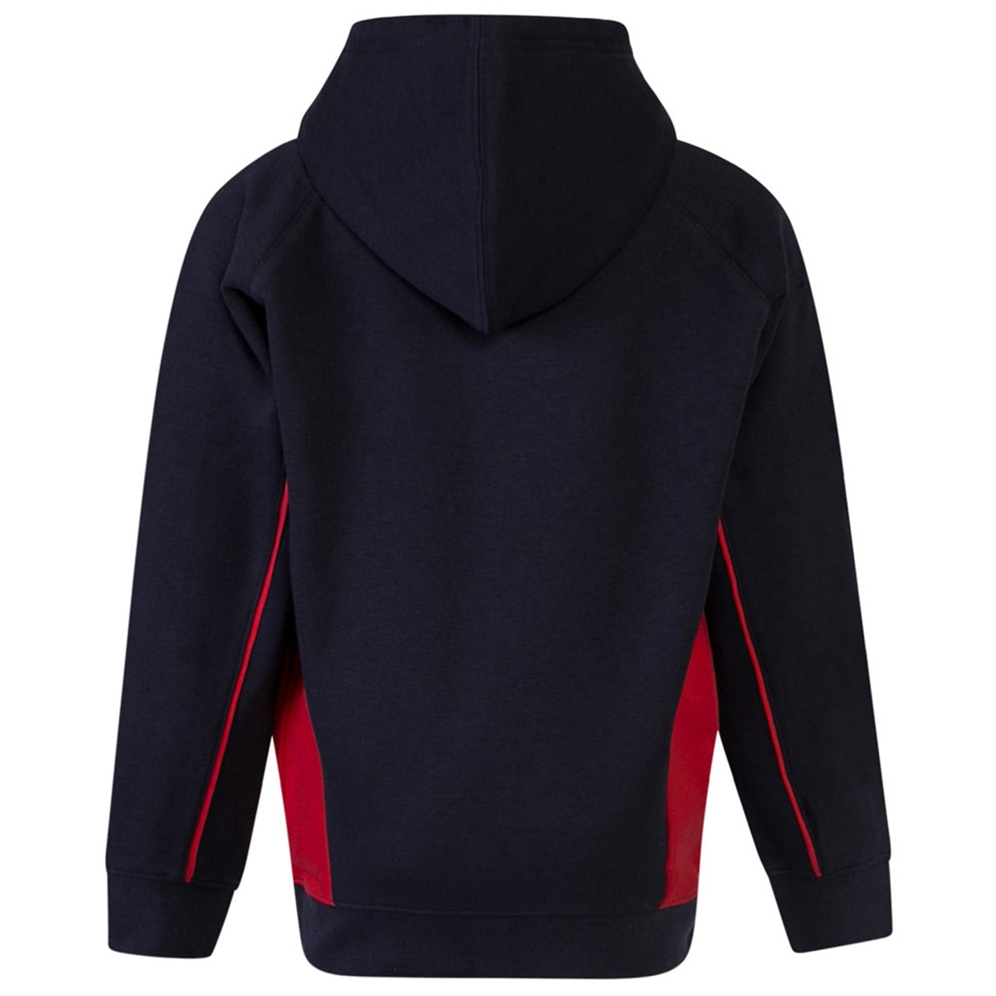 Finden & Hales Kids Pullover Hoodie Contrast Sleeves Kangaroo Pocket Sizes 5-14