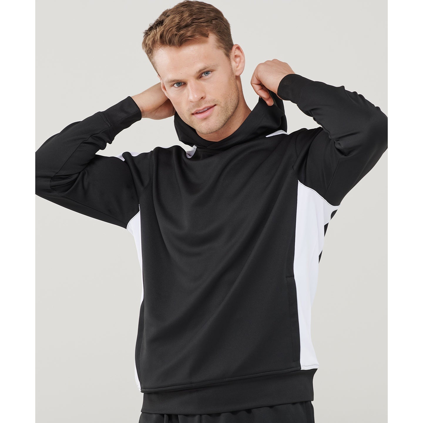 Finden & Hales Adults Team Hoodie 100% Polyester Zipped Pockets Unisex
