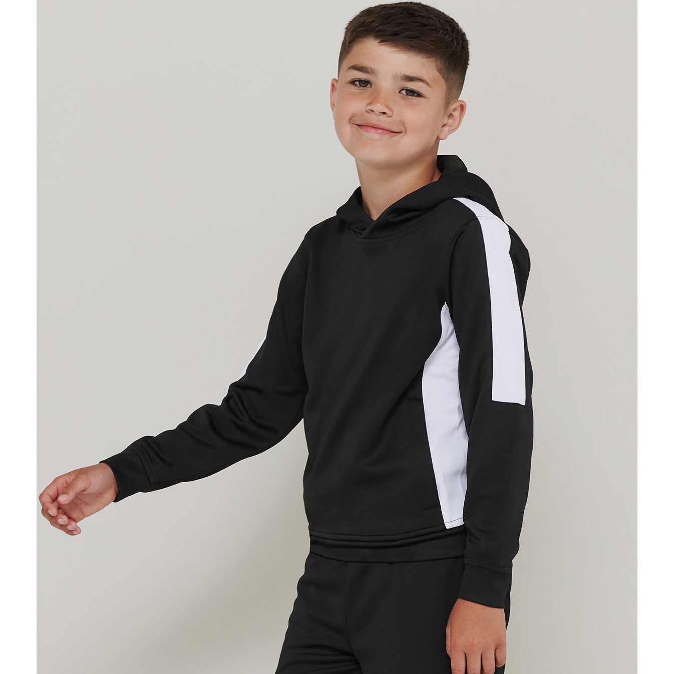 Finden & Hales Kids' Team Hoodie 100% Polyester with Zipped Pockets Unisex