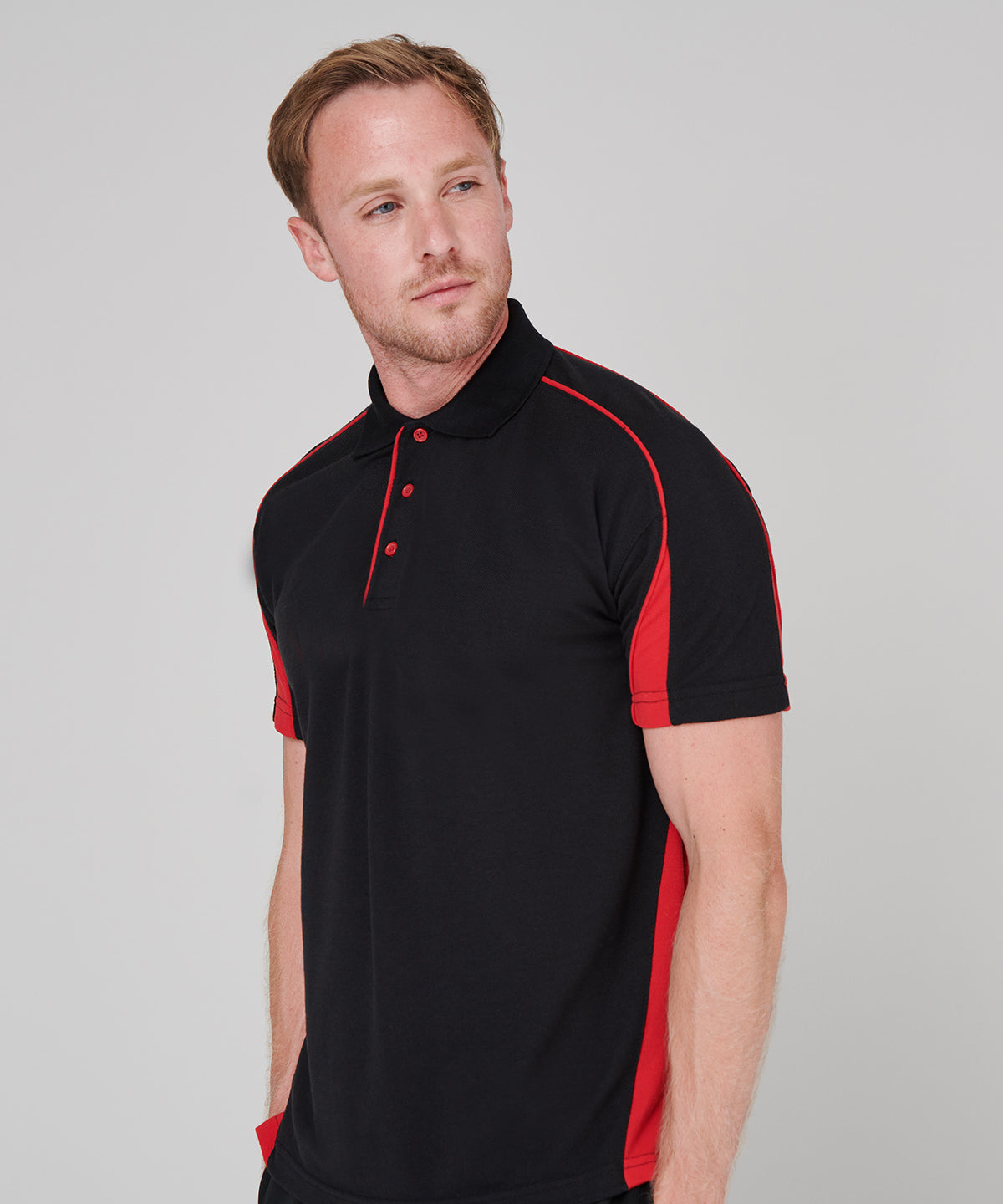 Finden & Hales Club Polo Shirt Soft Touch Polycotton Contrast Panels S-3XL