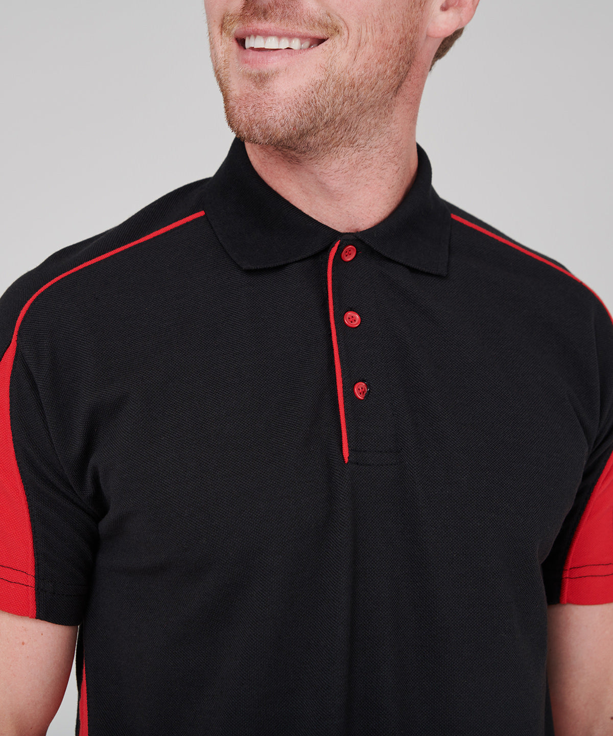 Finden & Hales Club Polo Shirt Soft Touch Polycotton Contrast Panels S-3XL