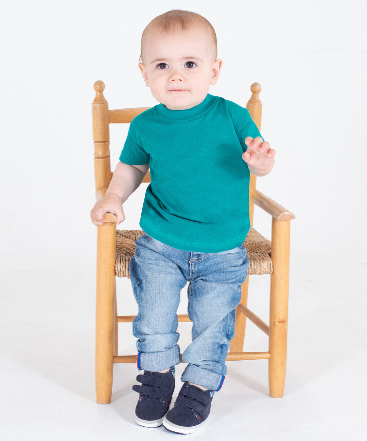 Larkwood Baby Toddler T-Shirt Jade Crew Neck 100% Cotton Lightweight 0-4yrs
