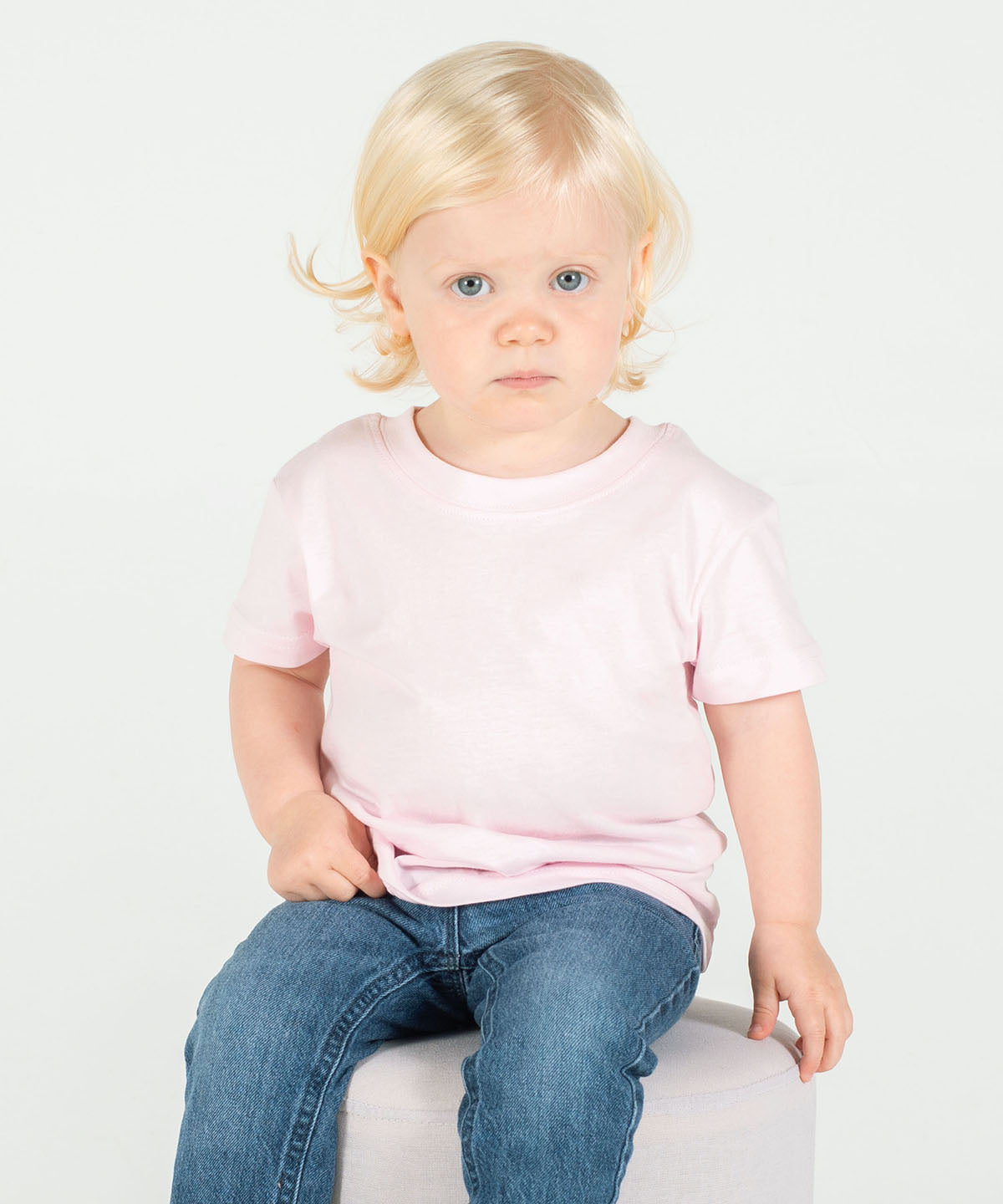 Larkwood Baby Toddler T-Shirt Pale Pink Crew Neck 100% Cotton Sizes 0-6yrs