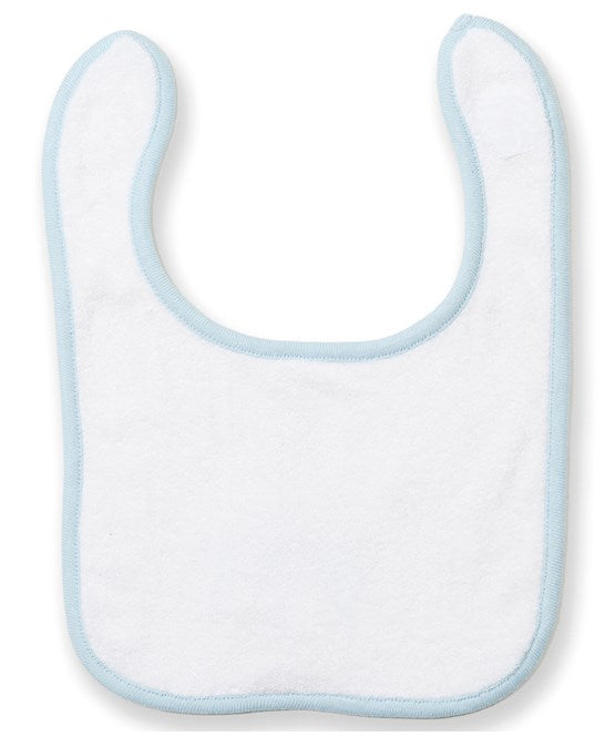 Larkwood Contrast Binding Bib Double Fabric Front Hook and Loop Fastening