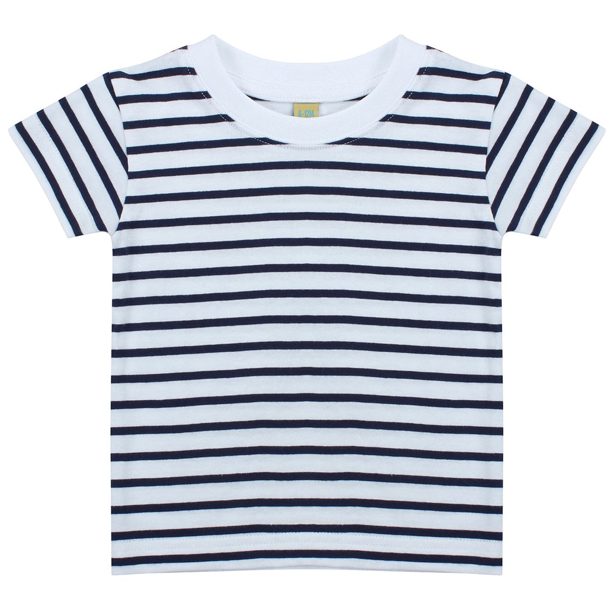 Larkwood Short Sleeve Striped T-Shirt 100% Cotton Tag-Free Baby Sizes 0-4Y