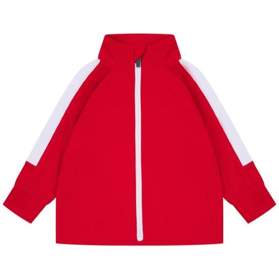 Larkwood Kids Track Top Contrast Panels Ribbed Cuffs Sports Leisurewear