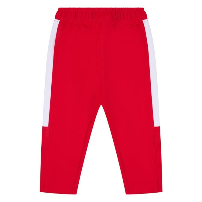 Larkwood Kids Track Bottoms Contrast Panels Elasticated Waistband Sportswear