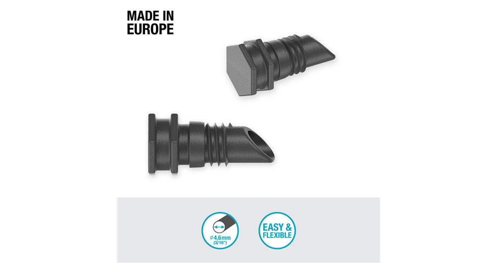 Gardena MDS Plug 4.6mm for Micro-Drip-System Drip Irrigation Line Sealing