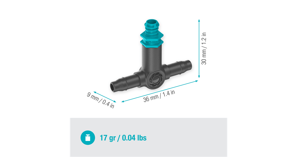 Gardena Inline Drip Head 2 l/h Micro-Drip-System for Efficient Plant Watering