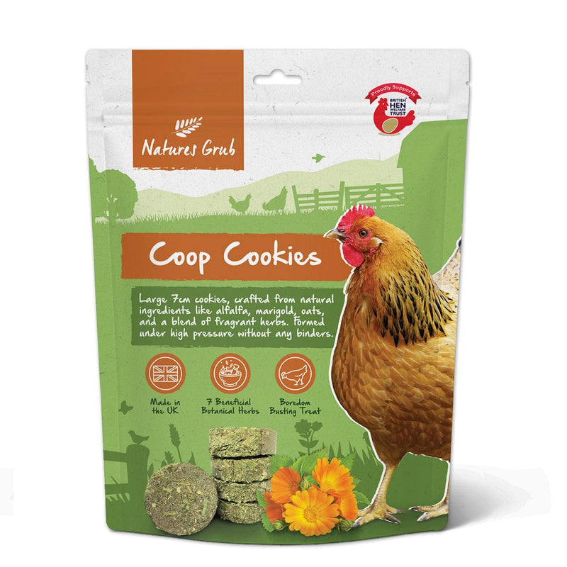 Natures Grub Coop Cookies Alfalfa Oats Marigold Herbs Chicken Treats