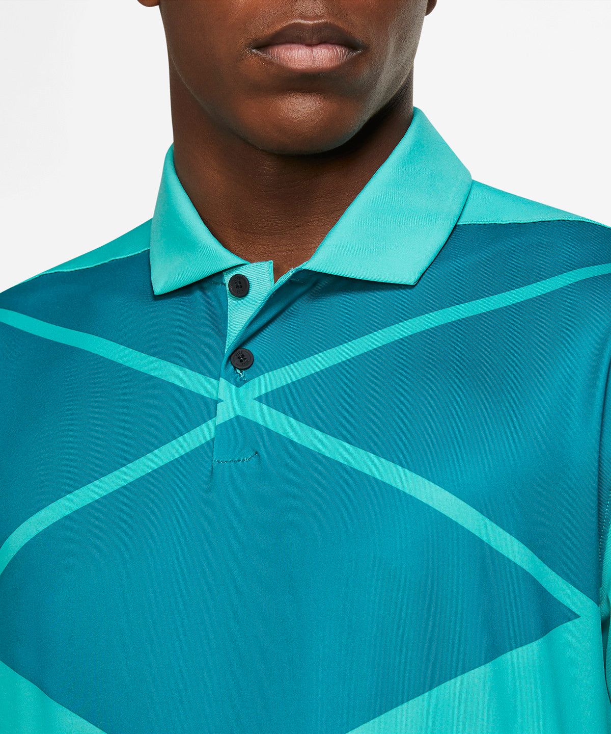 Nike Dri-FIT Vapor Argyle Print Polo Shirt Soft Stretchy Breathable Golf Wear