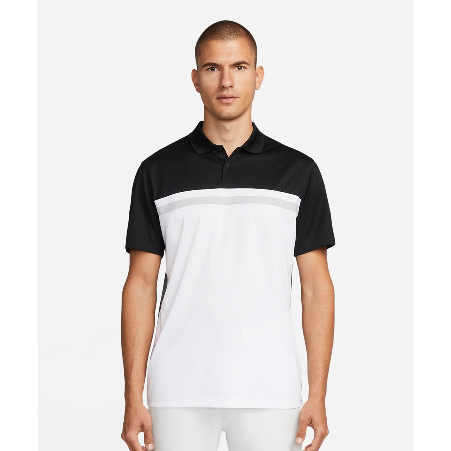 Nike Dri-FIT Victory Colour Block Polo Shirt 100% Recycled Polyester Golf Wear
