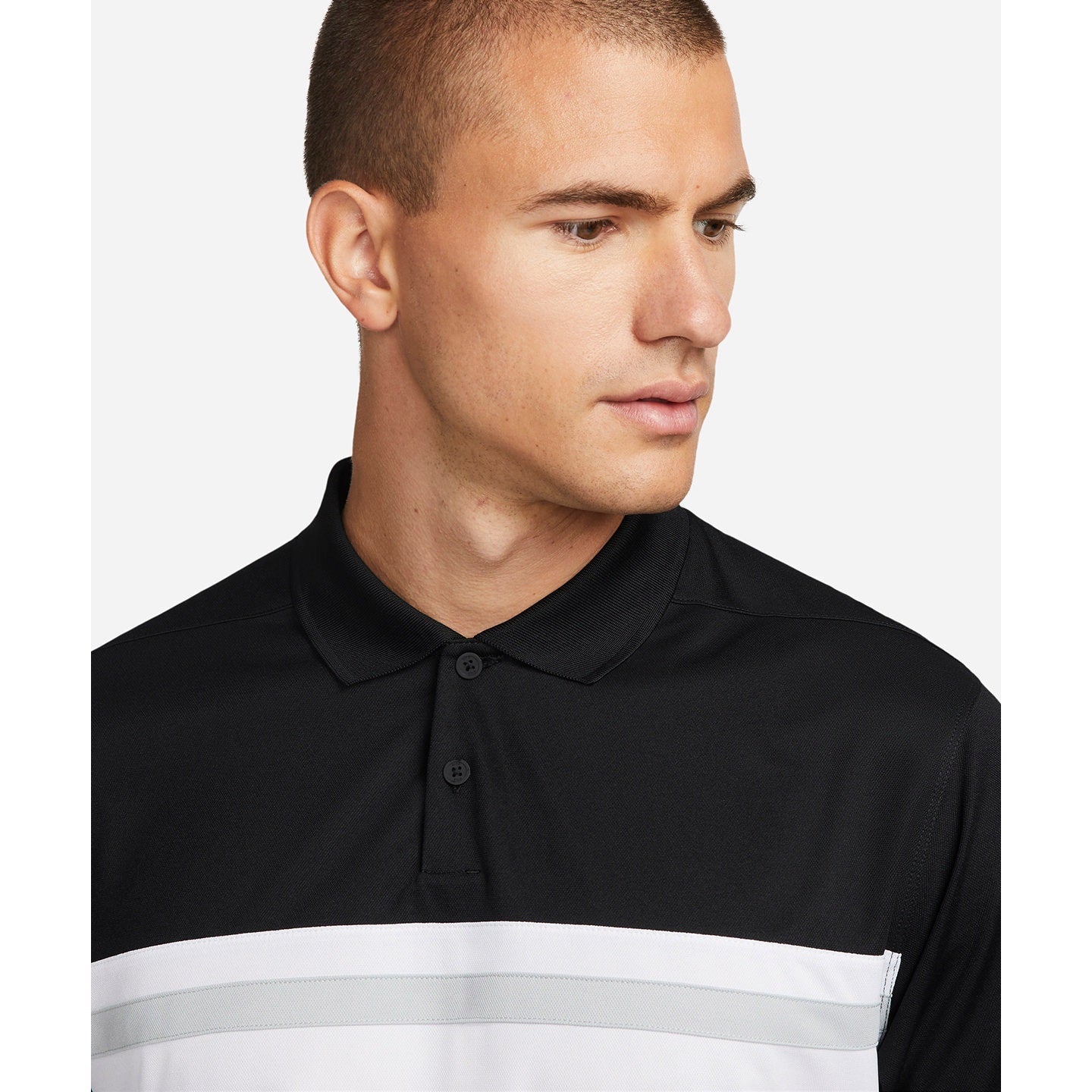 Nike Dri-FIT Victory Colour Block Polo Shirt 100% Recycled Polyester Golf Wear