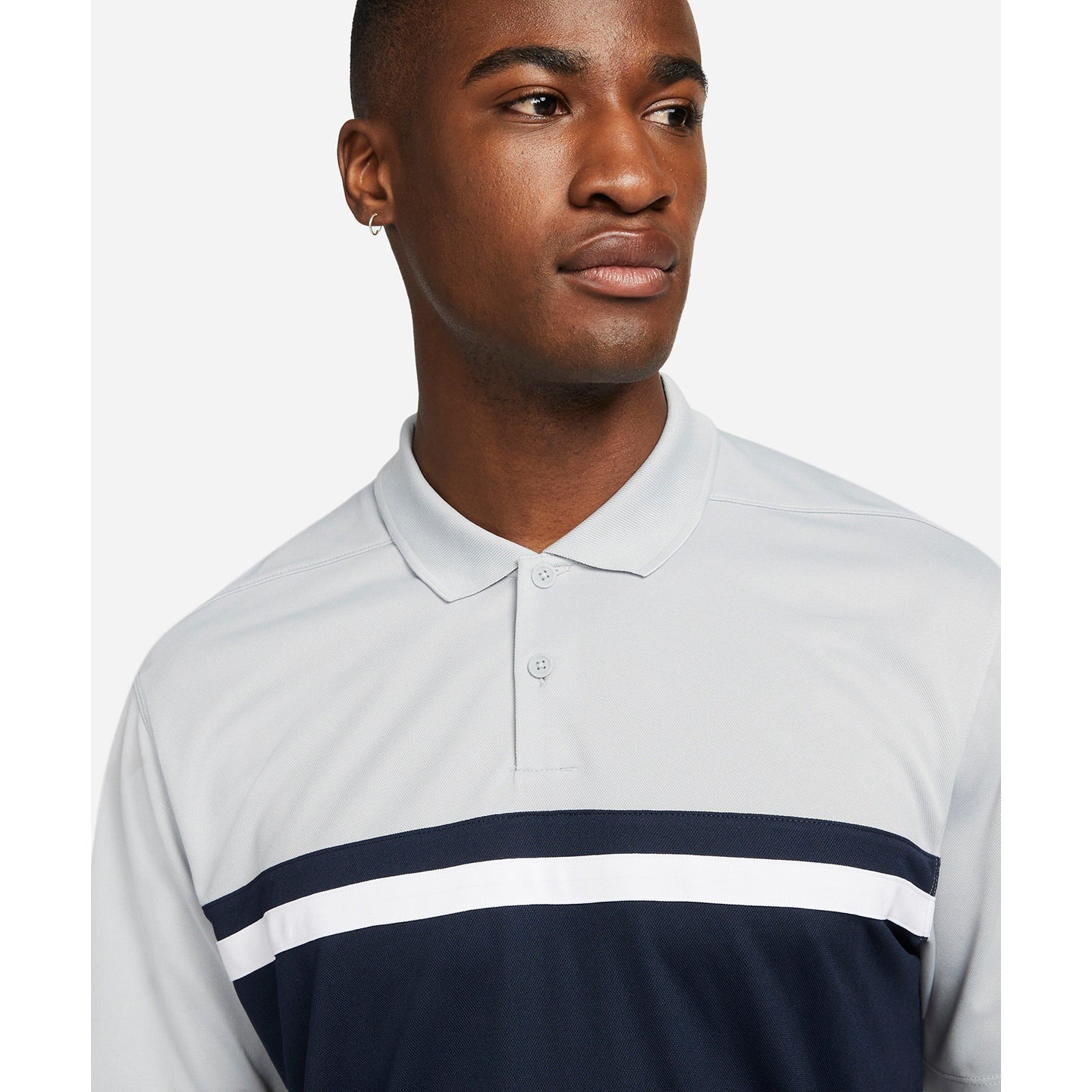 Nike Dri-FIT Victory Colour Block Polo Shirt 100% Recycled Polyester Golf Wear