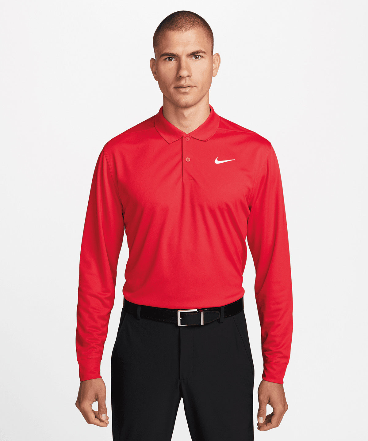 Nike Dri-Fit Victory Long Sleeve Polo Shirt Breathable Comfort Golf Wear