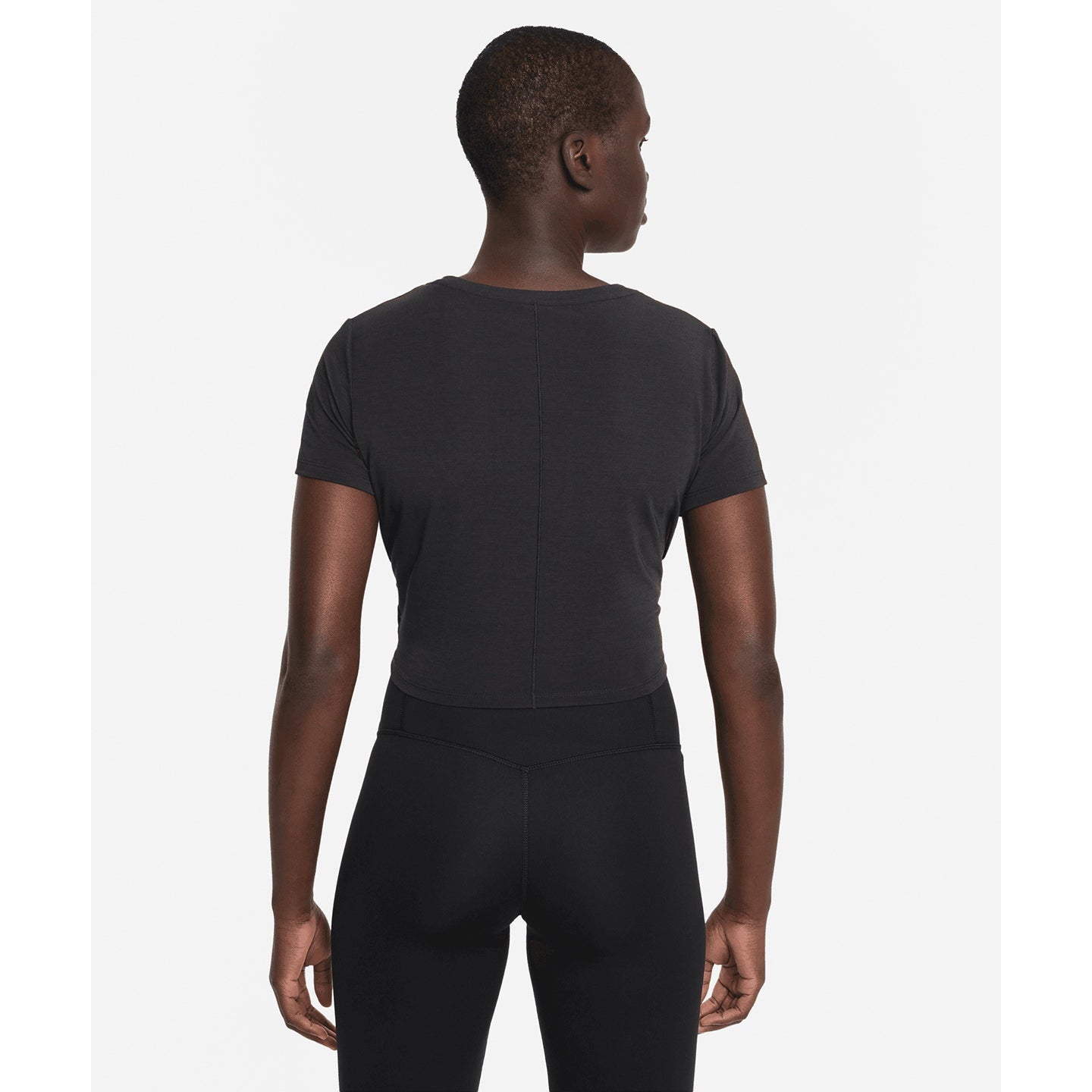 Nike Women's One Luxe Dri-FIT Short Sleeve Twist Top, Soft & Stretchy
