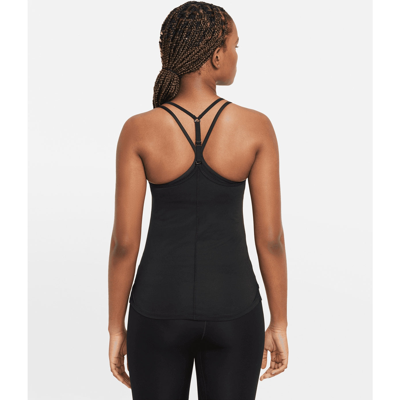 Nike Women's Dri-FIT One Elastika Tank Top Standard Fit Workout Gym Wear