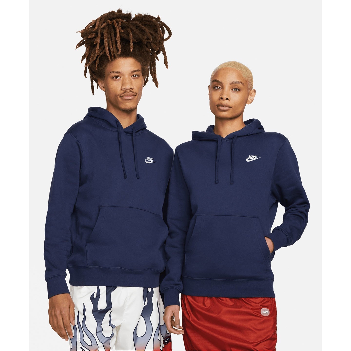 Nike Club Pullover Hoodie Brushed Fleece Soft Comfort Classic Style S-2XL
