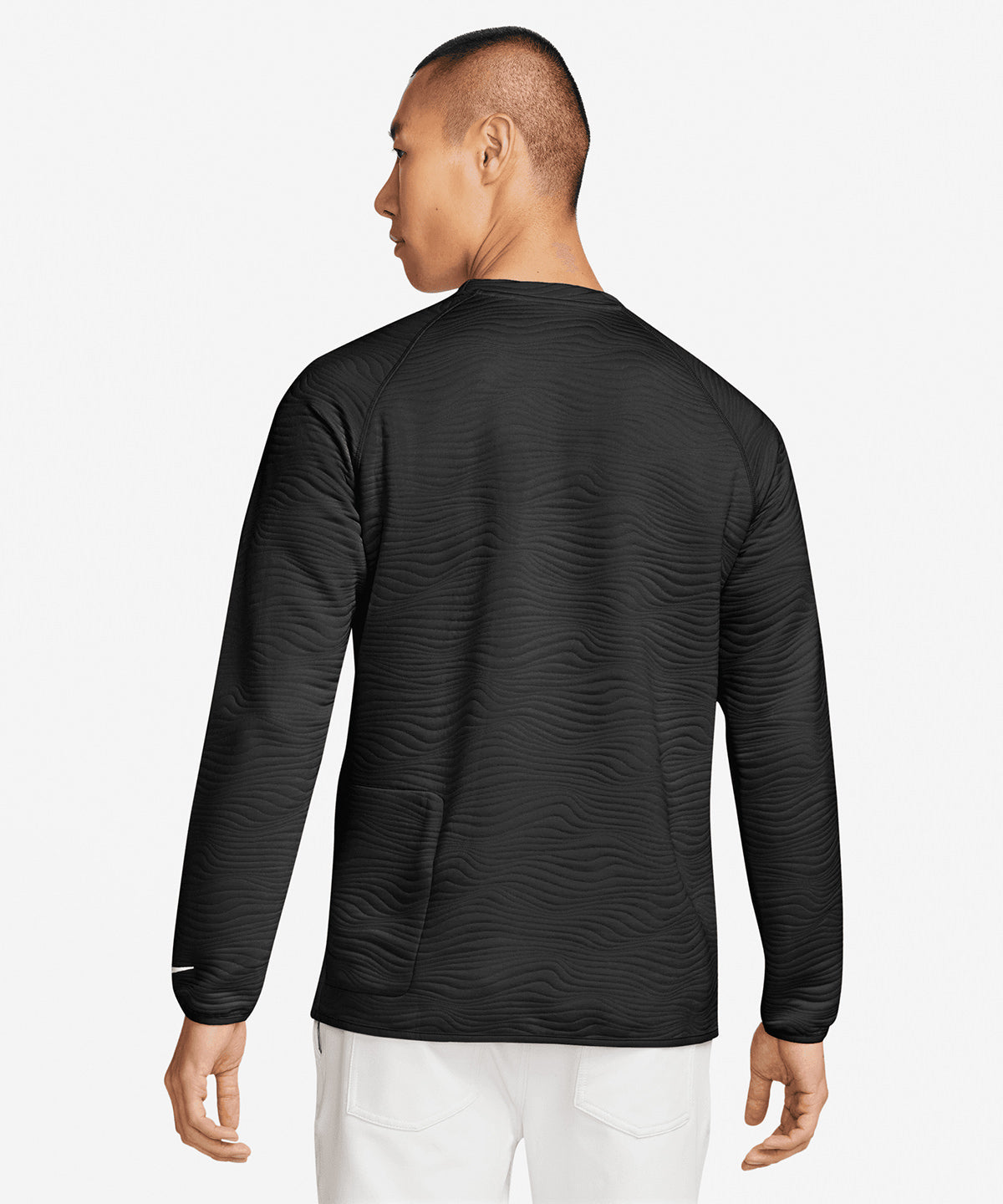 Nike Dri-FIT Tour Crew Quilted Top Men's Long Sleeve Sweat-Wicking Shirt
