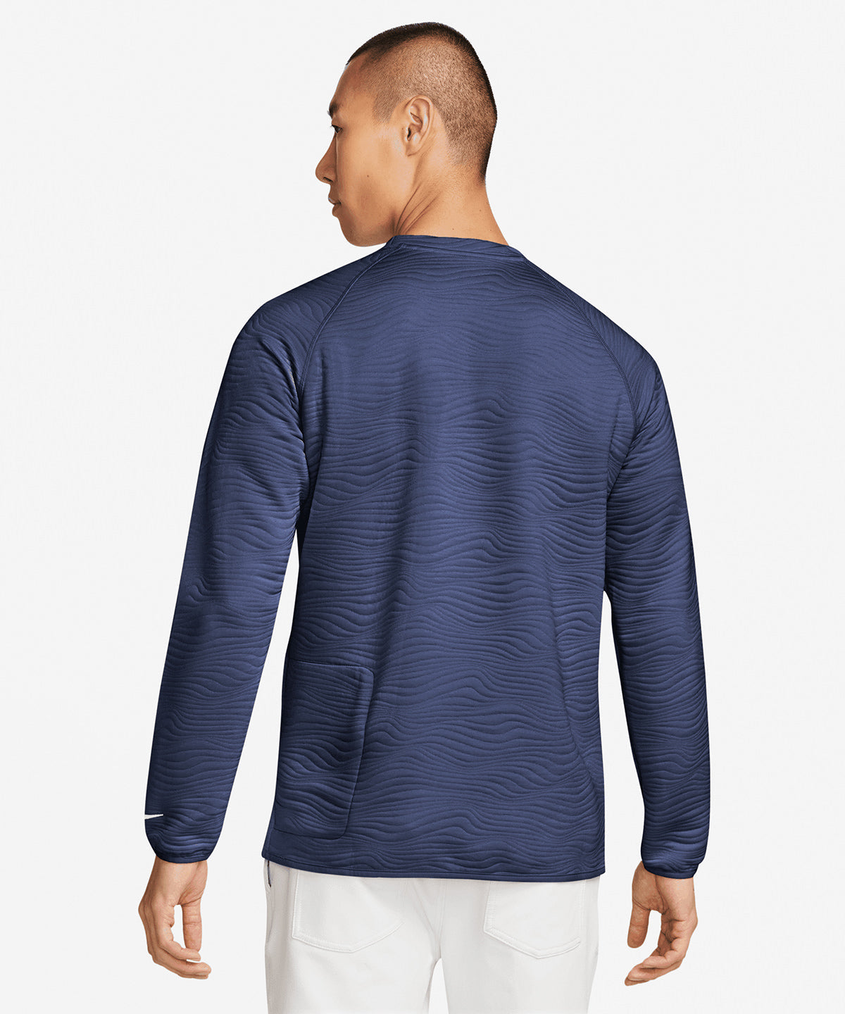 Nike Dri-FIT Tour Crew Quilted Top Men's Long Sleeve Sweat-Wicking Shirt