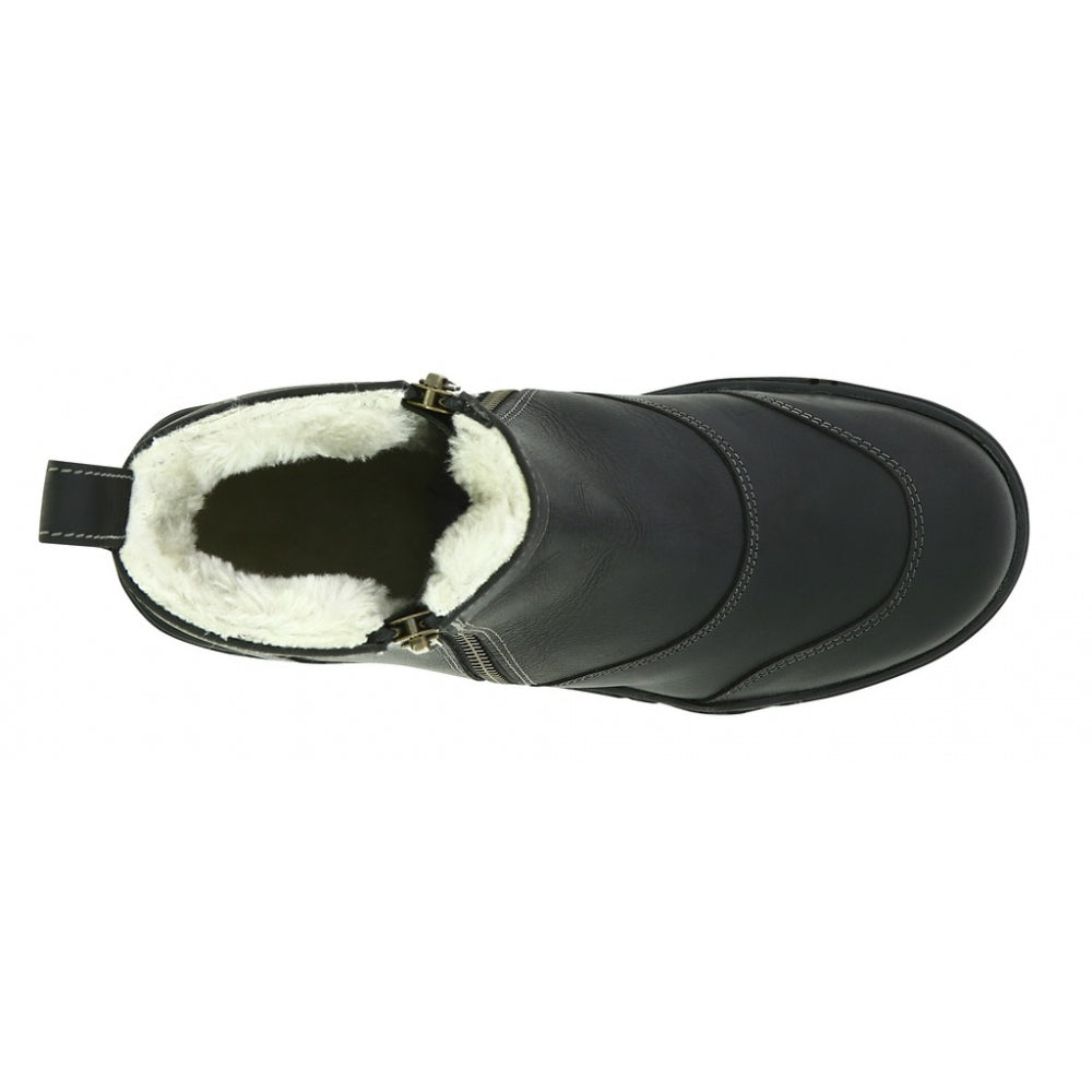 Norton Zipper Winter Boots Buffalo Leather Synthetic Sheepskin Double YKK