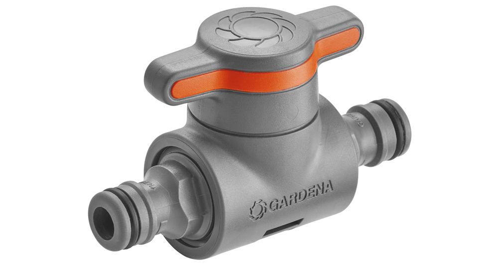 Gardena Coupling with Flow-Control Valve for Adjustable Water Flow